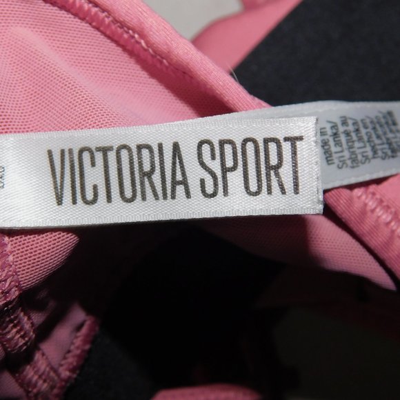 Victoria Secret SPORT Womens L Pink Dusty Rose Criss Cross racer back Sports Bra - Picture 2 of 6